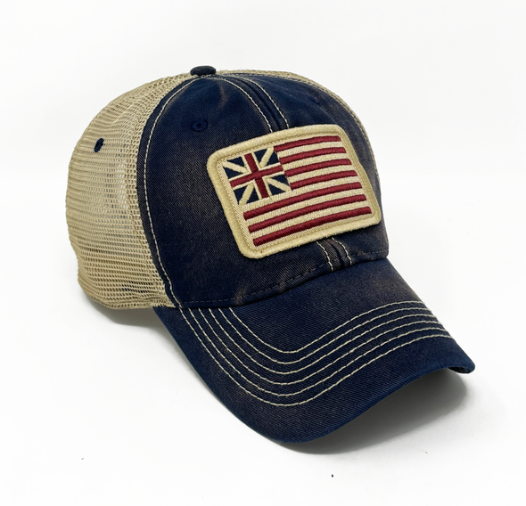 The Grand Union Flag Patch Trucker Hat, Navy