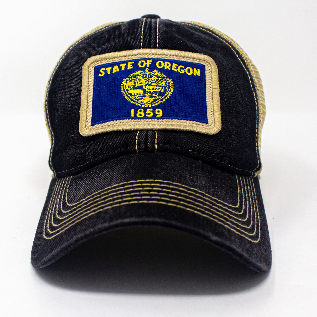 Oregon Flag Patch Trucker Hat, Black – SL Revival Co.