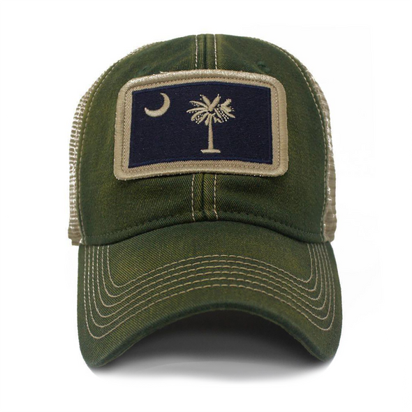 South Carolina Flag Patch Trucker Hat