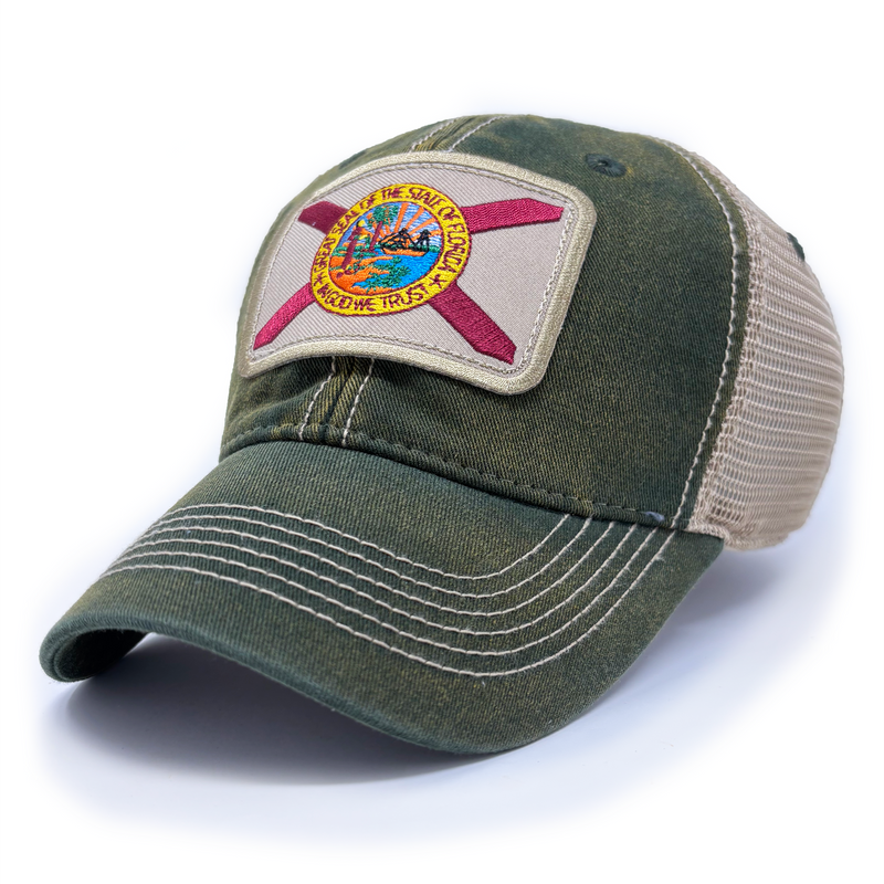 Florida Flag Patch Trucker Hat