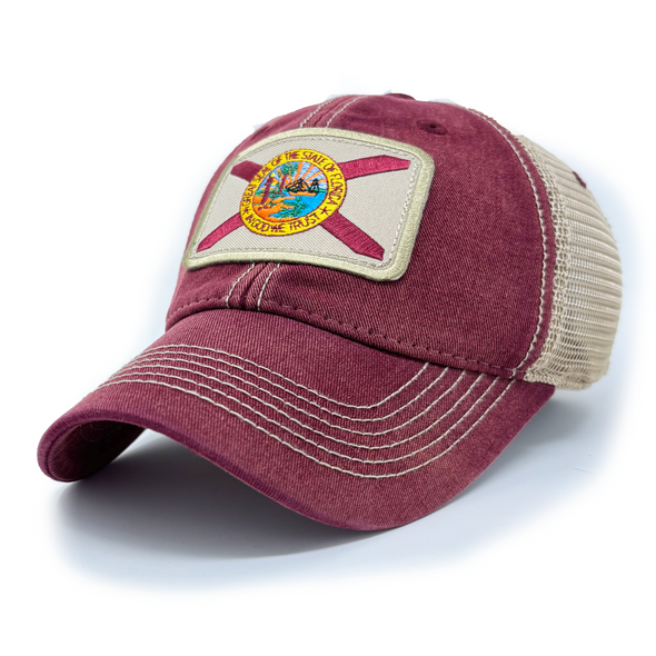 Florida Flag Patch Trucker Hat