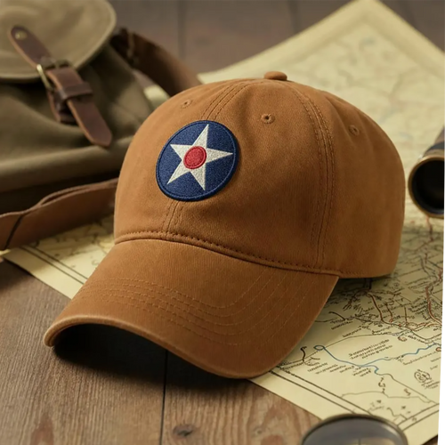 U.S. Army Air Corps Insignia Ballcap, British Khaki