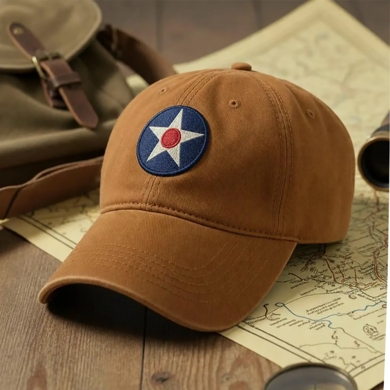 U.S. Army Air Corps Insignia Ballcap, British Khaki