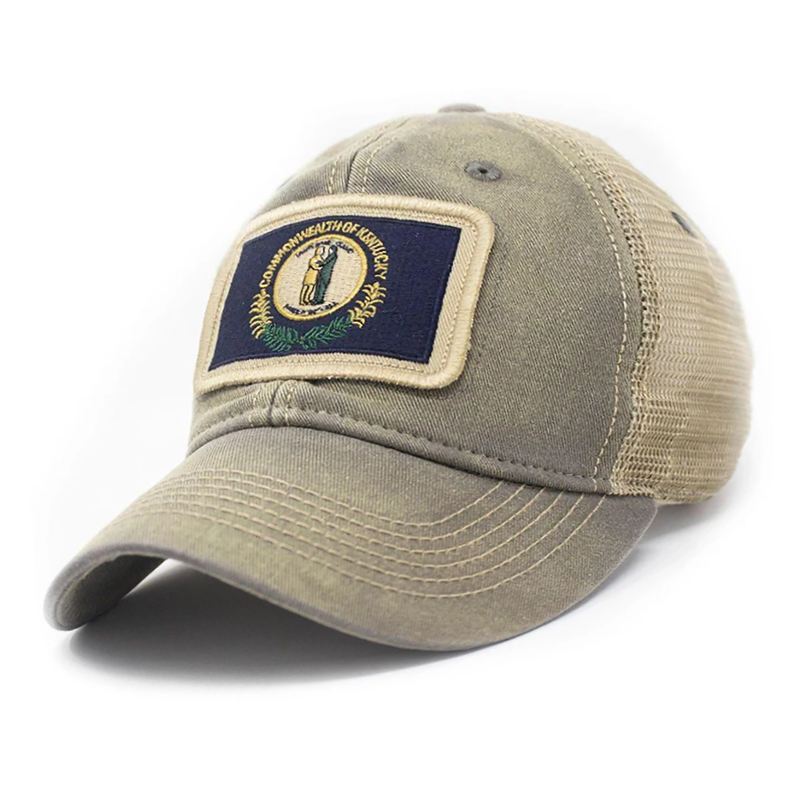 Kentucky Flag Patch Trucker Hat, Drifter Gray – SL Revival Co. Kentucky Flag Patch Trucker Hat, Drifter Gray – SL Revival Co.
