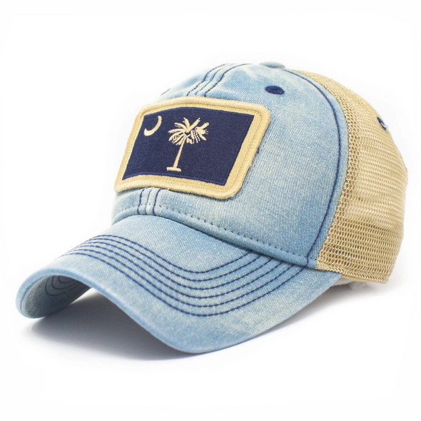 South Carolina Flag Patch Trucker Hat