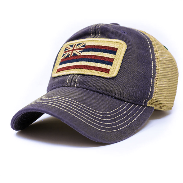 Hawaii Flag Patch Trucker Hat