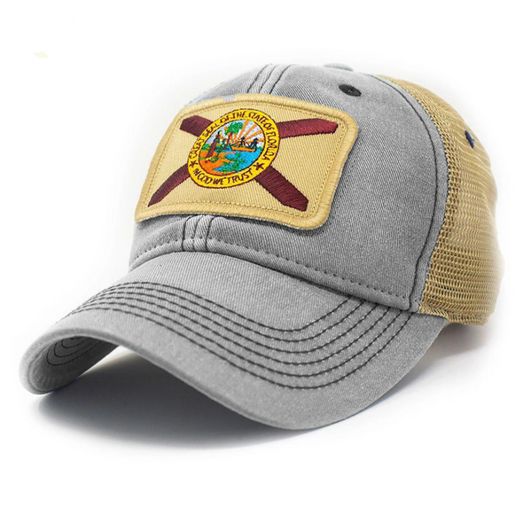 Florida Flag Patch Trucker Hat