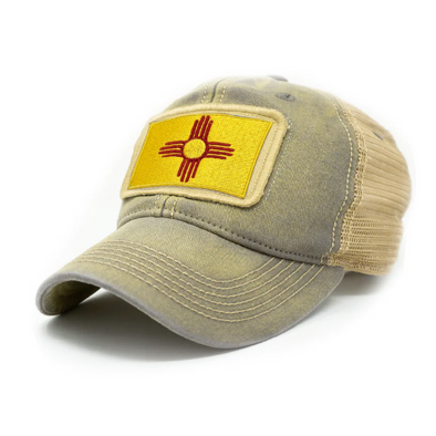 New Mexico Flag Patch Trucker Hat