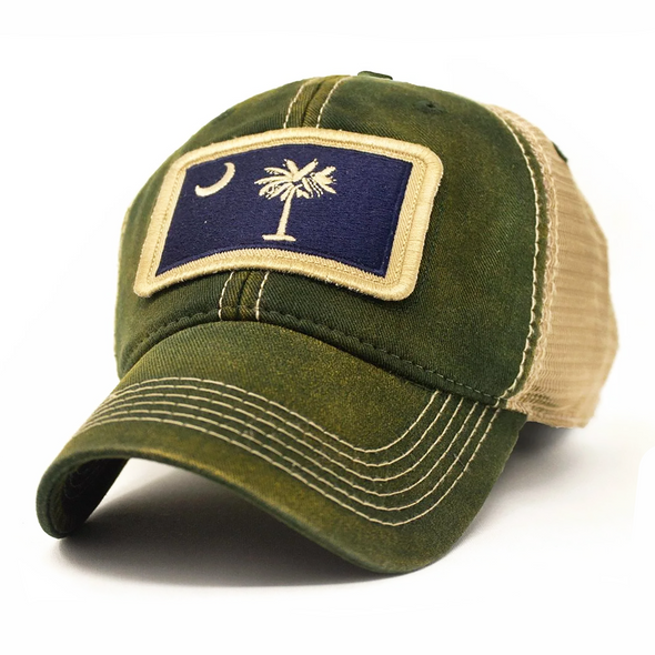 South Carolina Flag Patch Trucker Hat