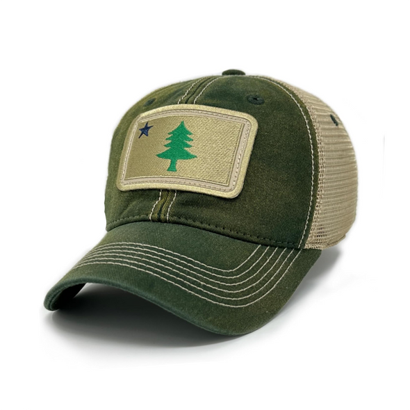 1901 Maine Pine Tree Flag Trucker Hat