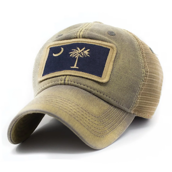 South Carolina Flag Patch Trucker Hat
