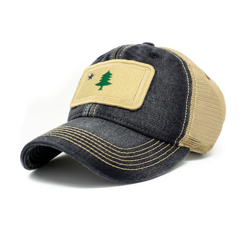 1901 Maine Pine Tree Flag Trucker Hat