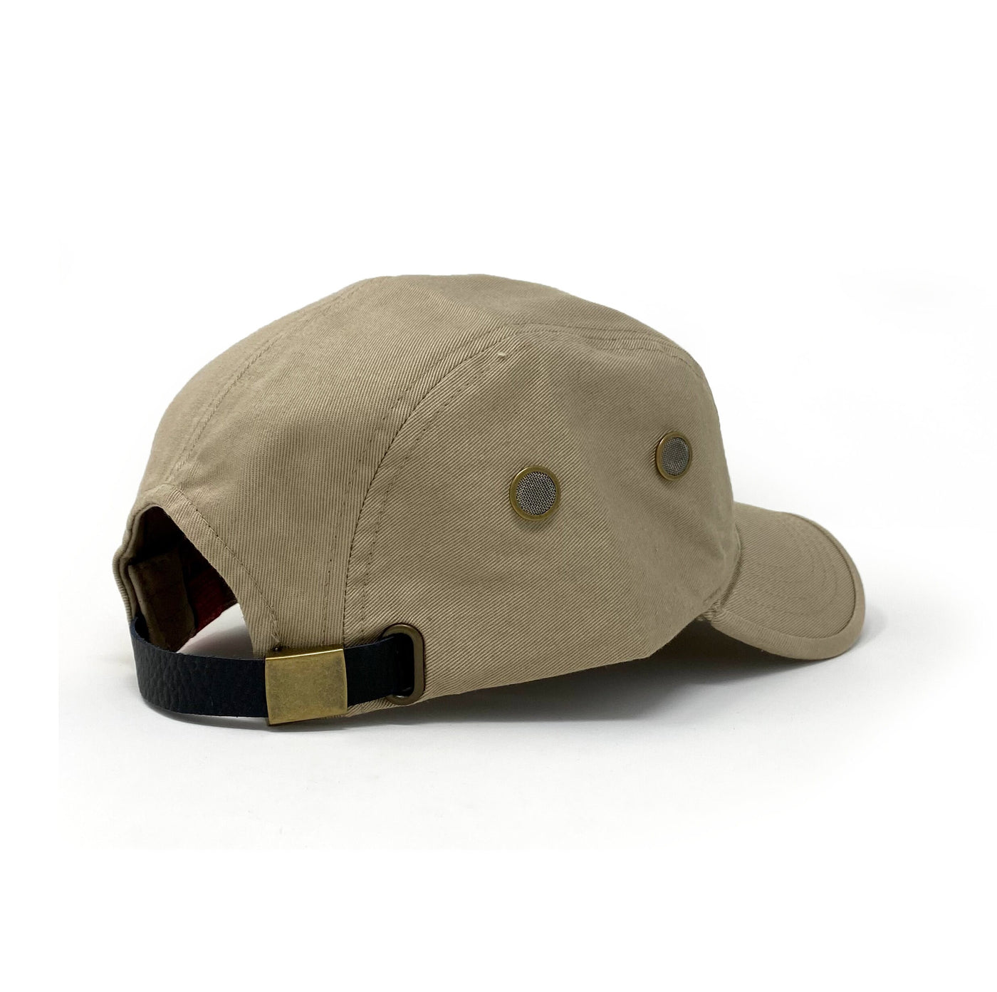 Light Khaki Summer Pigment Dyed Cotton Military Cap, Army Style