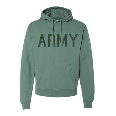 Army Collegiate Hoodie, Light Green