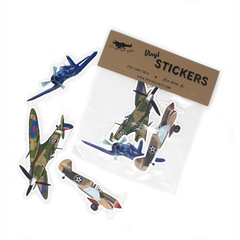 WWII Warplane Sticker Pack