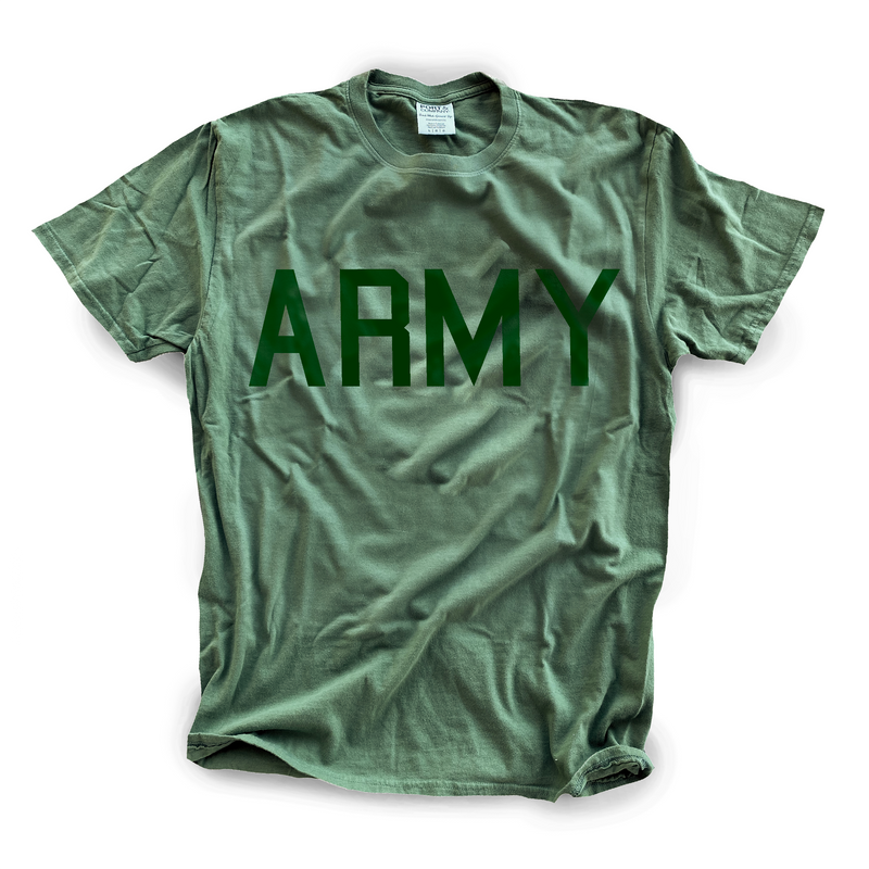Army Collegiate Short Sleeve T-Shirt, Cypress Green