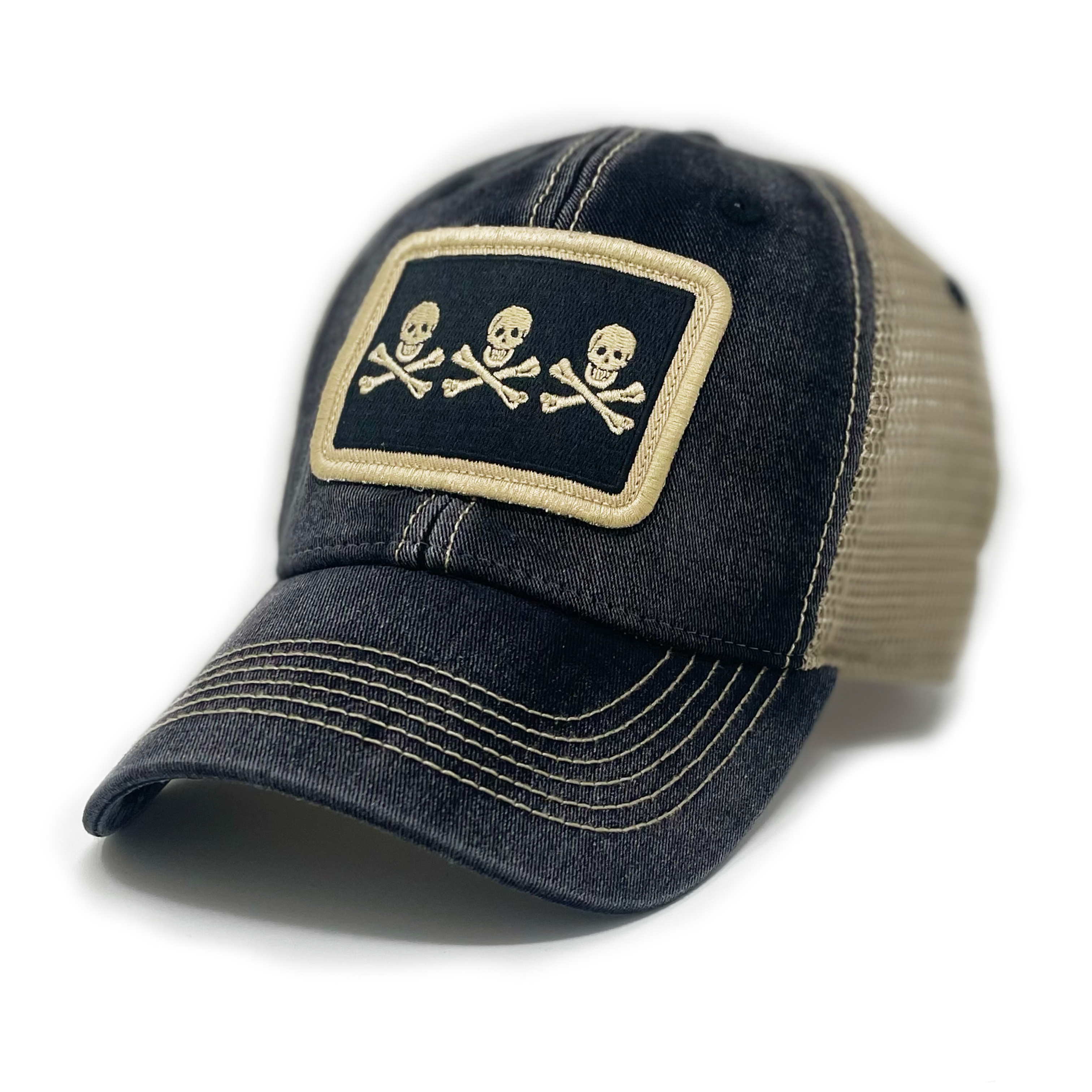 Christopher Condet Christopher Condent Pirate Flag Patch Trucker Hat, Black – SL Revival Co.