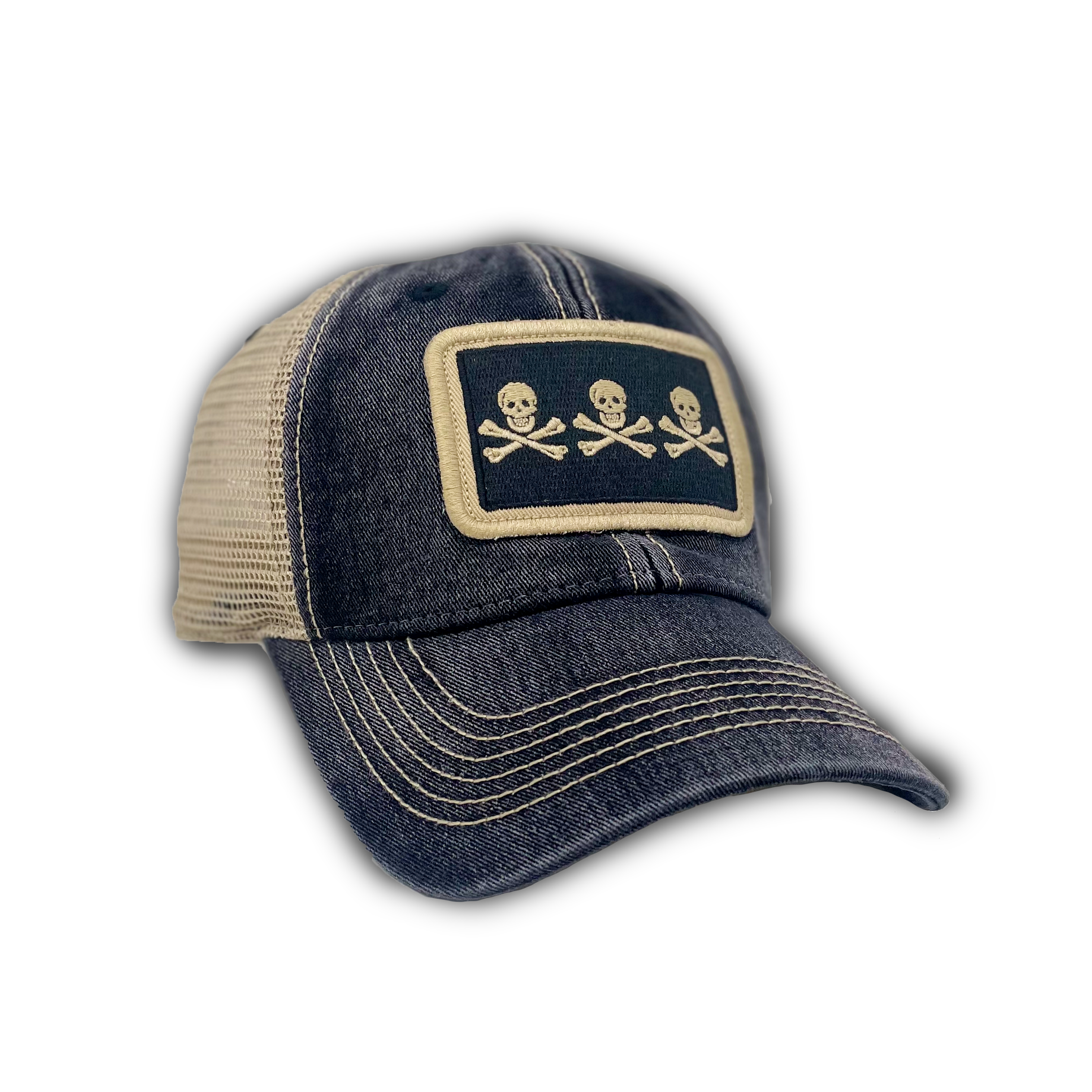 Christopher Condet Christopher Condent Pirate Flag Patch Trucker Hat, Black – SL Revival Co.