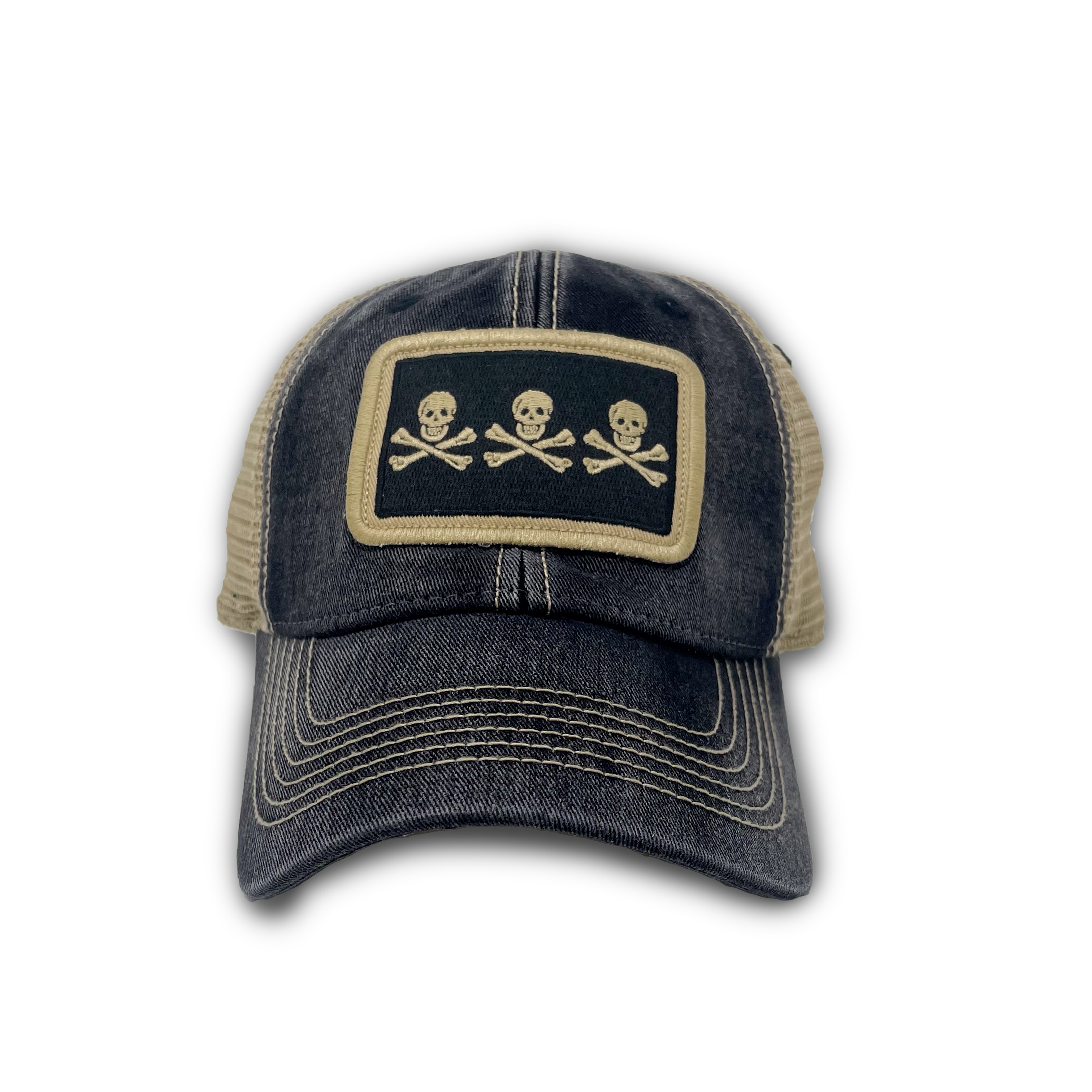 Christopher Condet Christopher Condent Pirate Flag Patch Trucker Hat, Black – SL Revival Co.