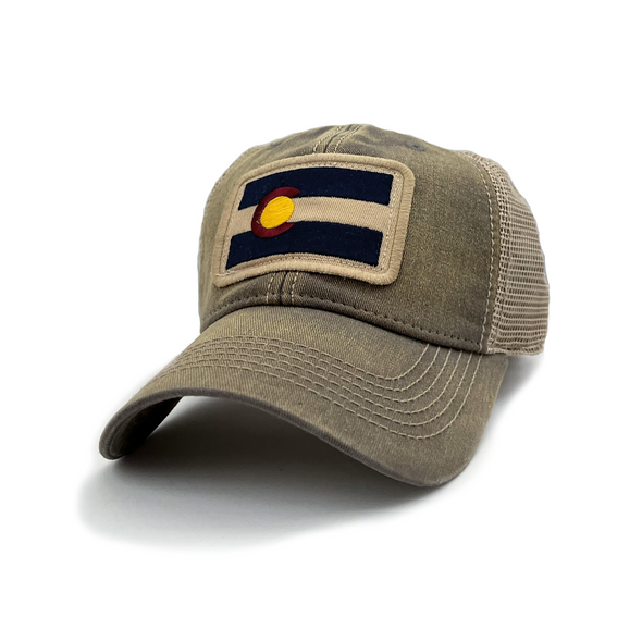 Colorado Flag Patch Trucker Hat