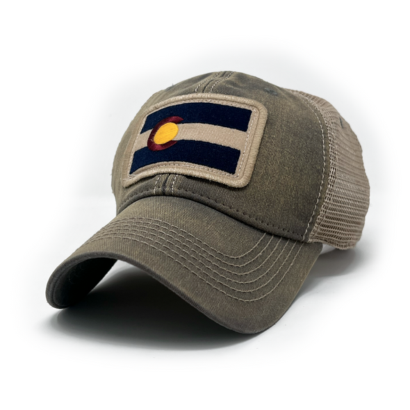 Colorado Flag Patch Trucker Hat