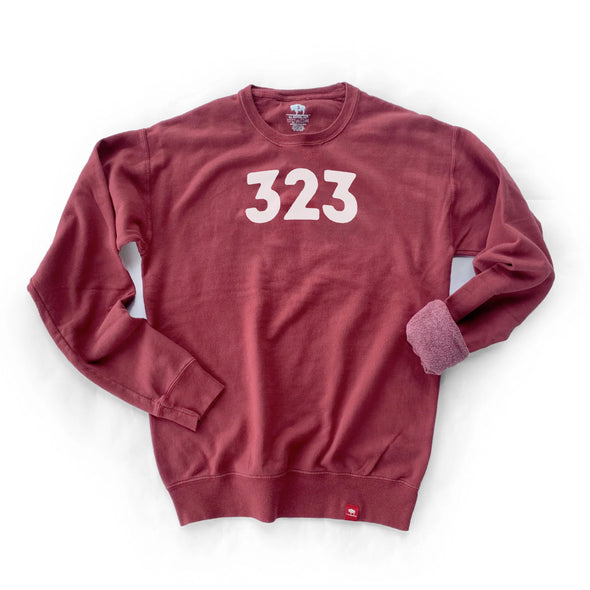 Custom Area Code Garment Dyed Sweatshirt