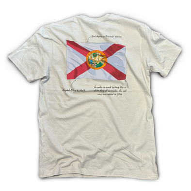 Florida Flag Fact Shirt, S/S, Ice Grey