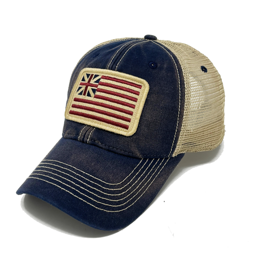 The Grand Union Flag Patch Trucker Hat, Navy