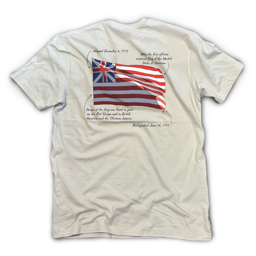 Grand Union Flag Fact Shirt, S/S, Ice Grey