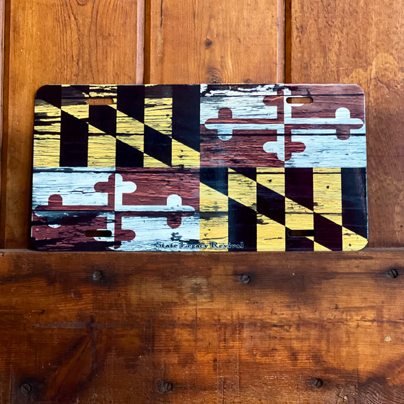 Maryland Flag Vintage License Plate