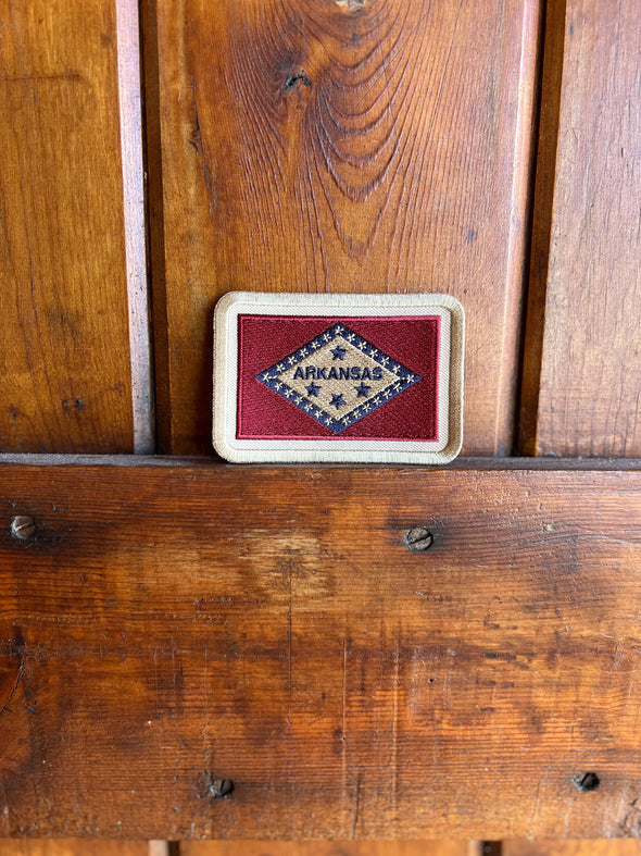 Arkansas Embroidered State Flag Patch