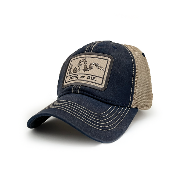 Join or Die Flag Patch Trucker Hat