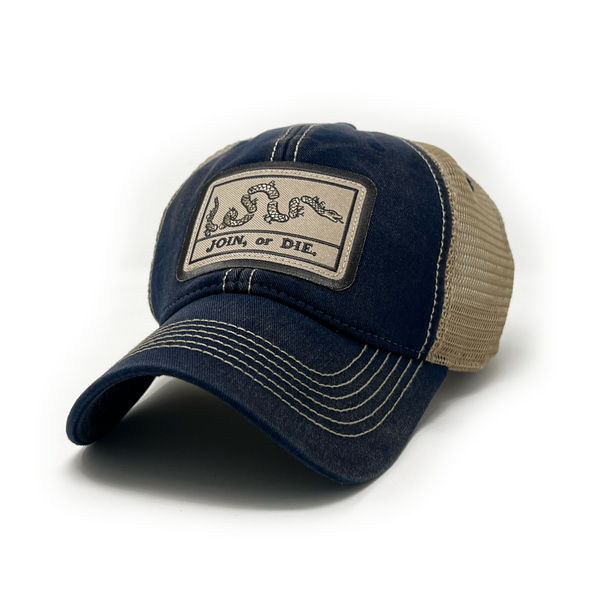 Join or Die Flag Patch Trucker Hat