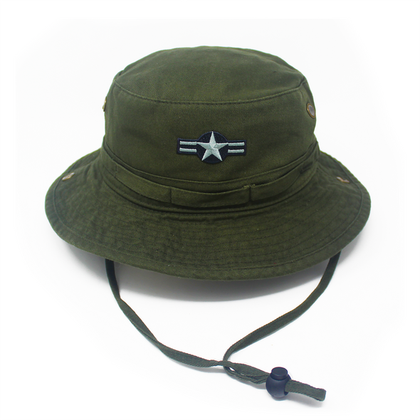 U.S. Air Force Low-Visibility Insignia Boonie Hat, Olive