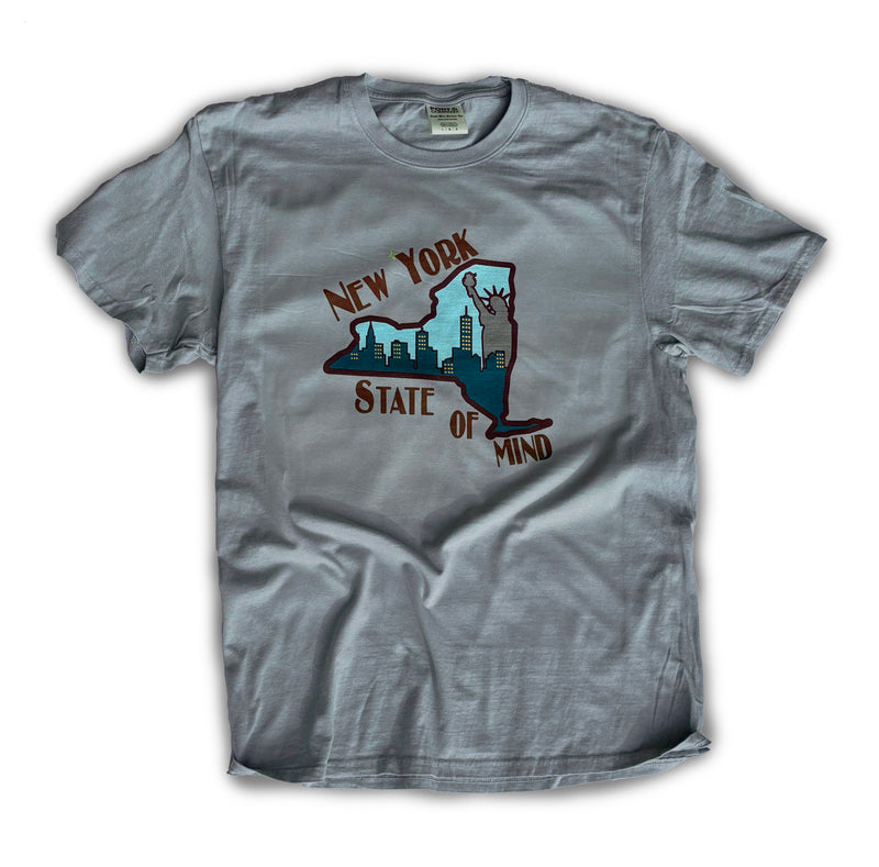 "New York State of Mind" T-Shirt, S/S, Dove Grey