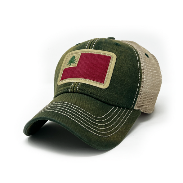 New England Flag Patch Trucker Hat