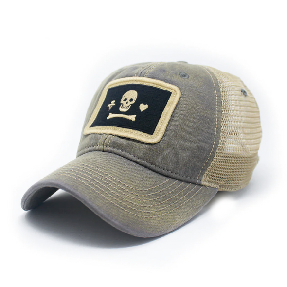 Stede Bonnet Pirate Flag Patch Trucker Hat