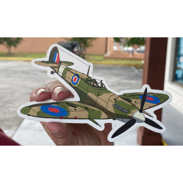 Supermarine Spitfire 4" Sticker