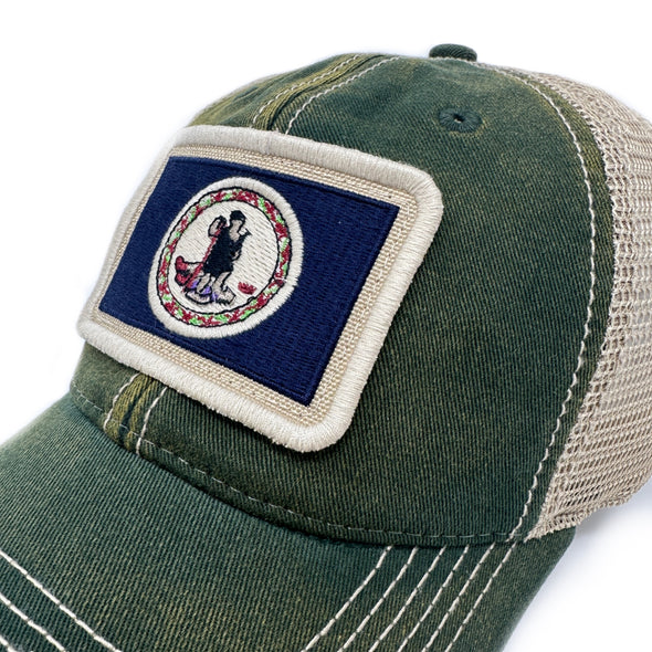 Virginia Flag Patch Trucker Hat