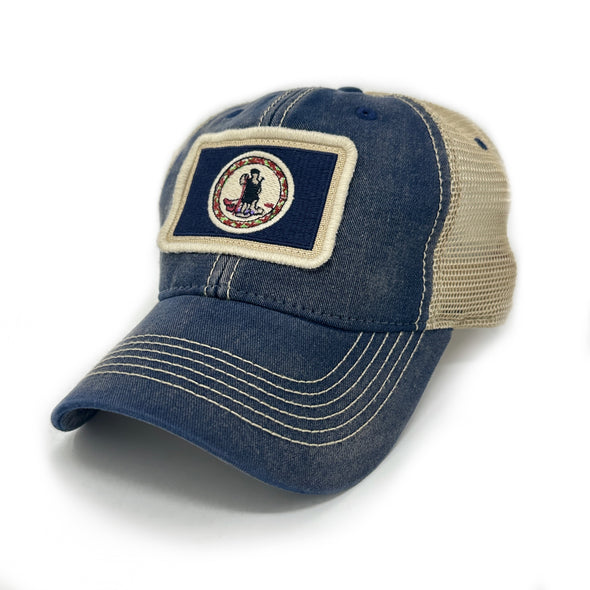 Virginia Flag Patch Trucker Hat