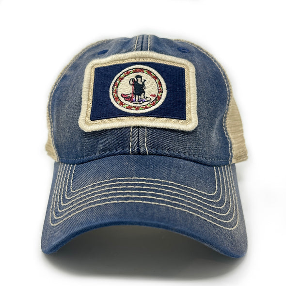 Virginia Flag Patch Trucker Hat