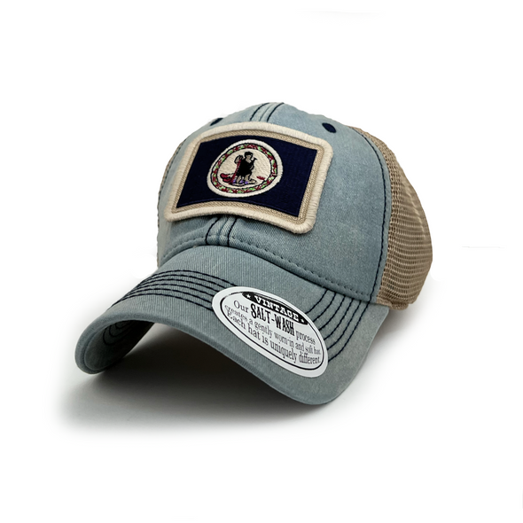 Virginia Flag Patch Trucker Hat