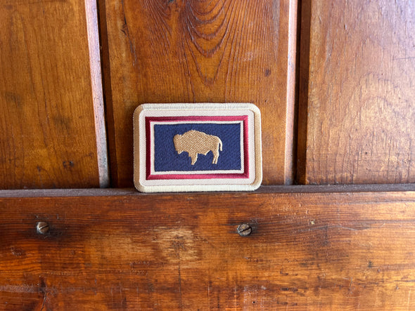 Wyoming Embroidered Flag Patch