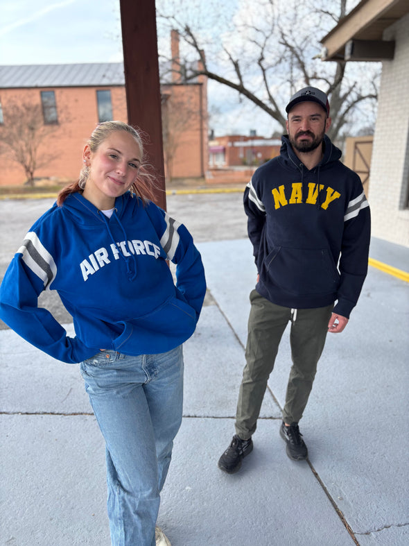 Air Force Varsity Hoodie, Royal Blue