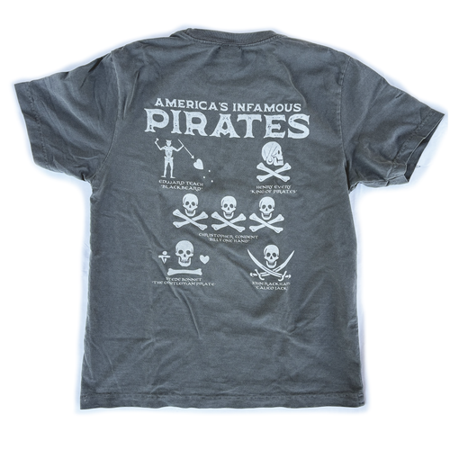 America's Infamous Pirates Shirt, Gray