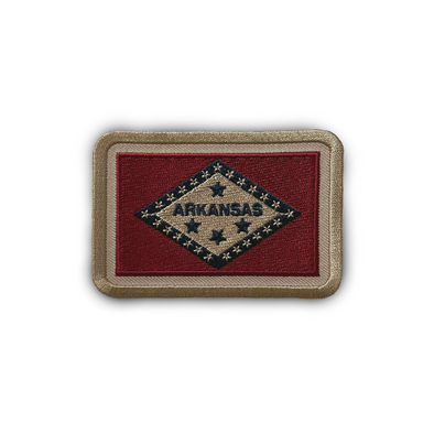 Arkansas Embroidered State Flag Patch