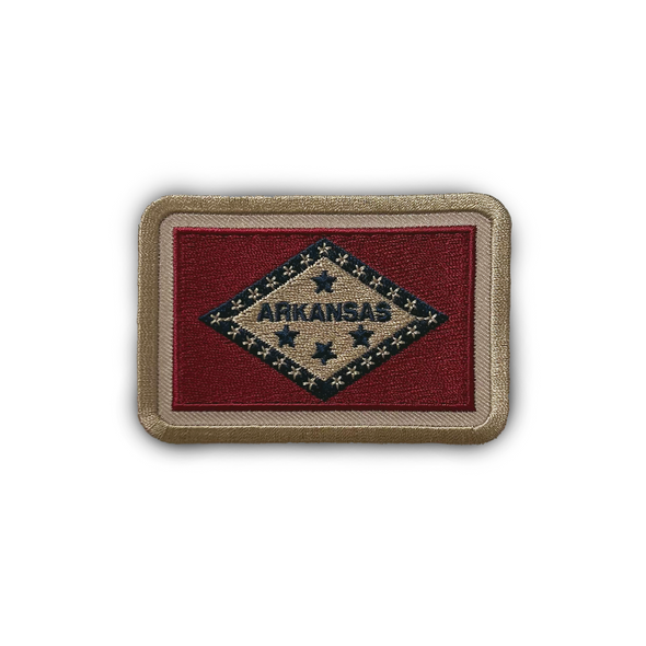 Arkansas Embroidered State Flag Patch