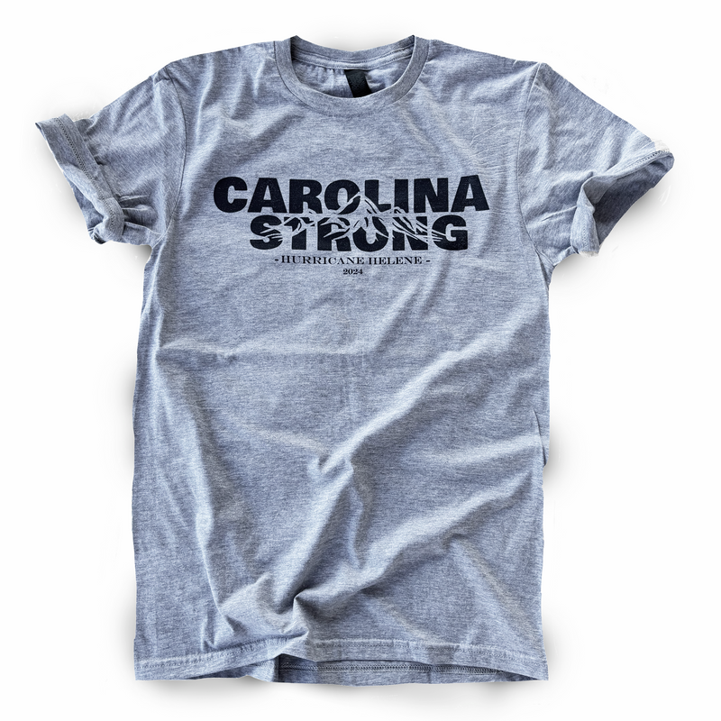 Carolina Strong Hurricane Relief T-Shirt, S/S, Sport Grey