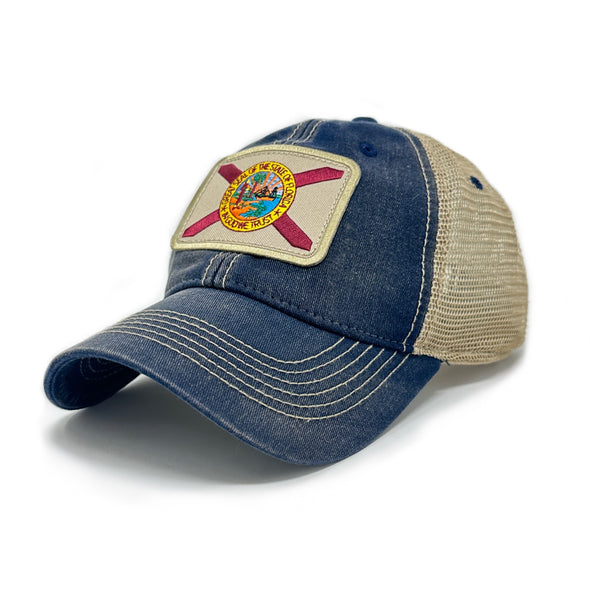 Florida Flag Patch Trucker Hat