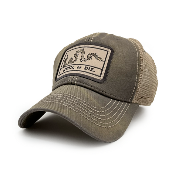 Join or Die Flag Patch Trucker Hat